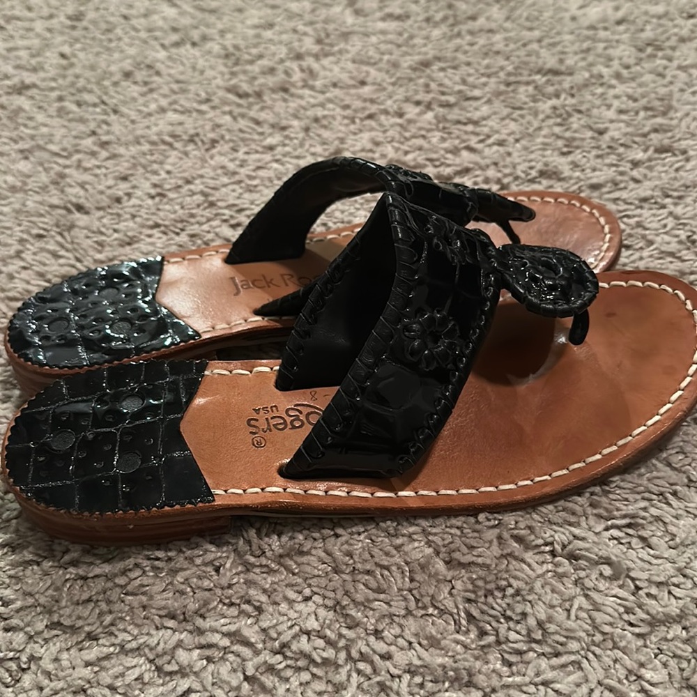 Jack Rogers Black Sandals